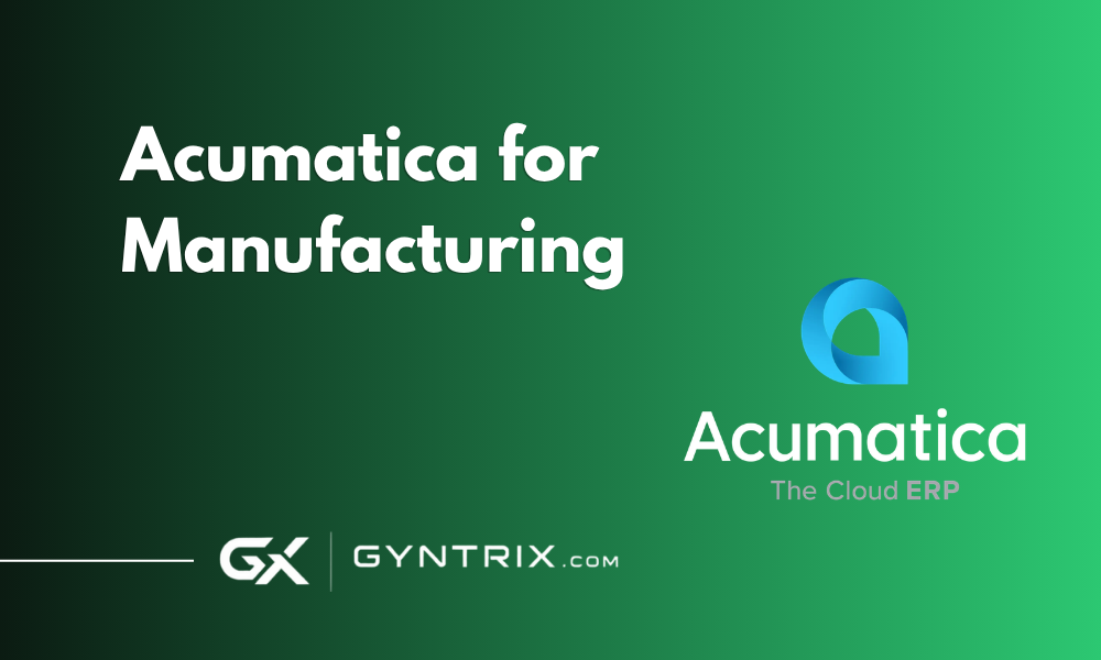 Acumatica for Manufacturing
